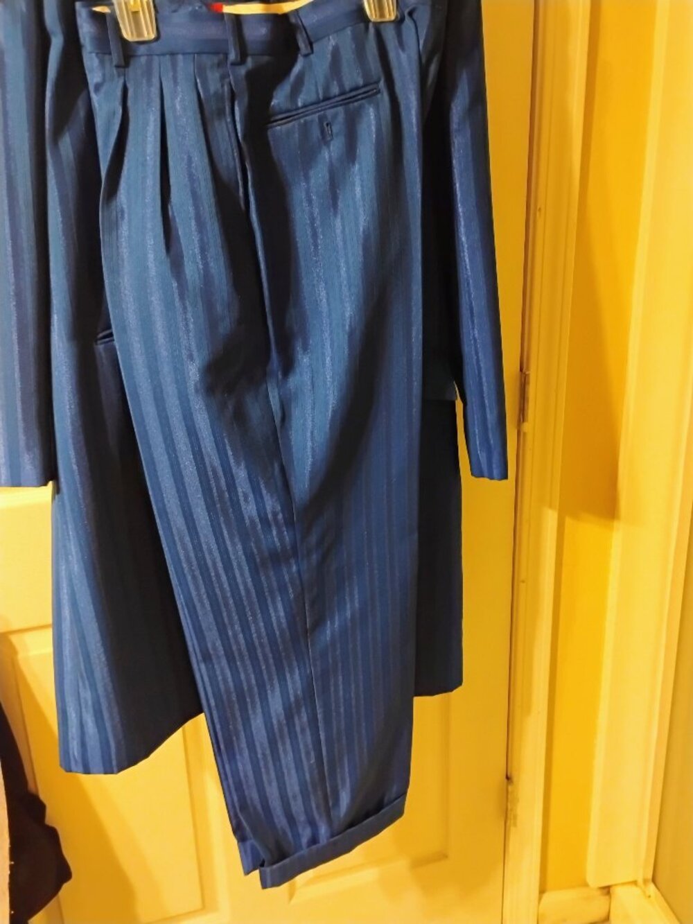 Men Vitaliano 3 piece  zoot suit royal blue. Jacket,pants,vests